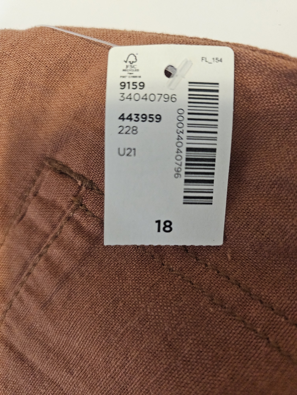 Reitmans Linen Blend Skort Burnt Orange Sz 18 NWT - Picture 11 of 12